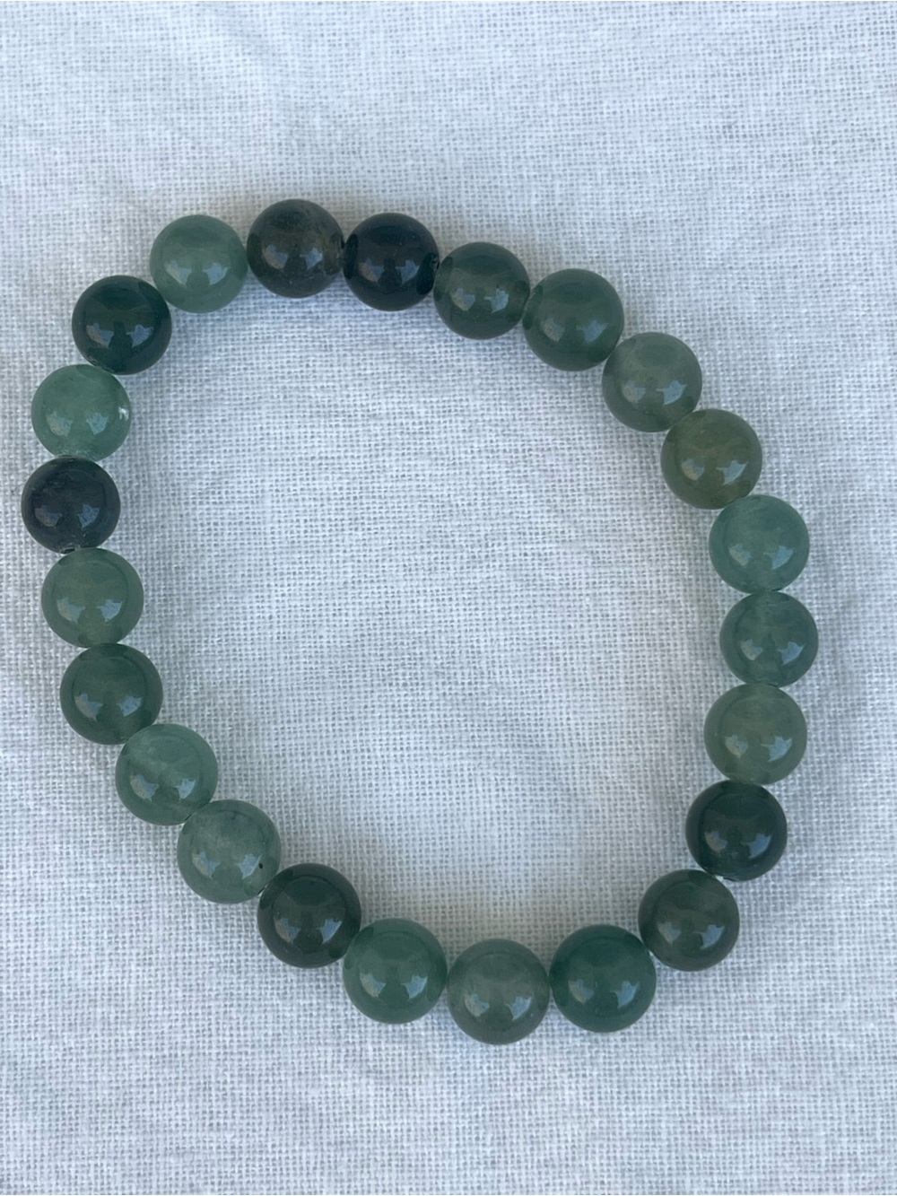 Green Aventurine Crystal Beaded Stretch Bracelet